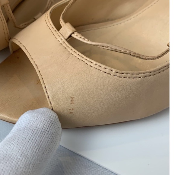 Vince Camuto Sandria Peep Toe Lace-up Stiletto Heels Zipper Shoes Women's 9M - Picture 8 of 12